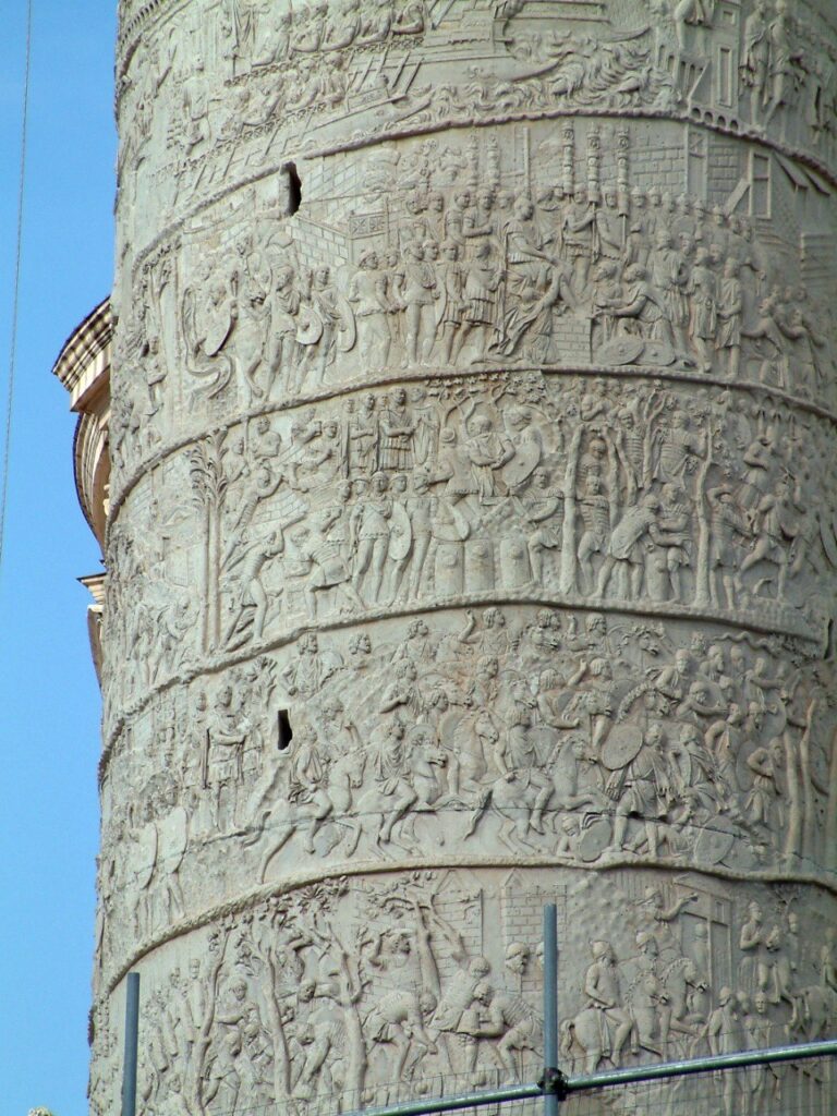 Roman legionary relief on Trajan’s Column