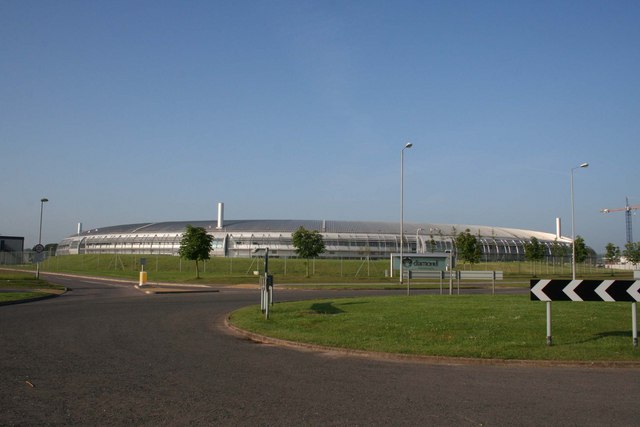Exterior of the Diamond Light Source synchrotron in Oxfordshire