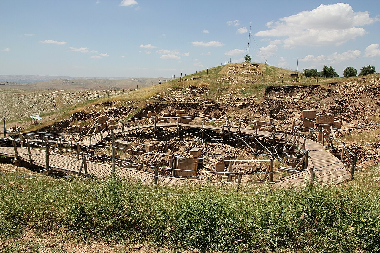 General view across enclosures and surrounding landscape.