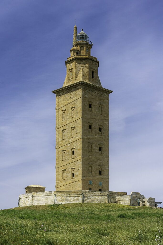 Roman lighthouse tower at A Coruña on the Atlantic coast